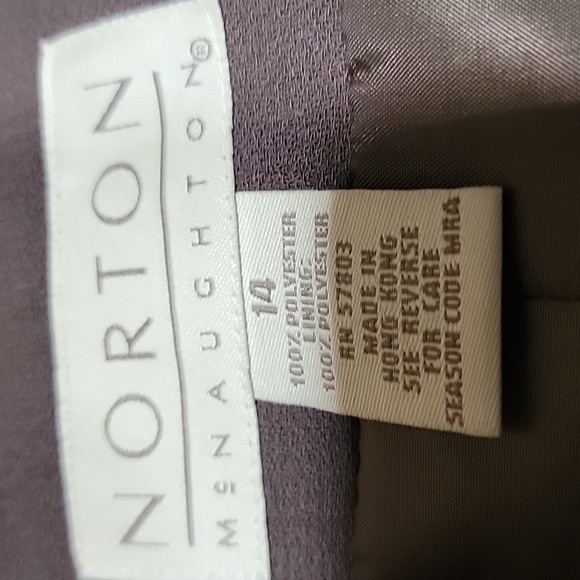 Norton McNaughton Size 14 Vintage Dark Taupe Midi Length Blazer, EUC - Picture 14 of 14